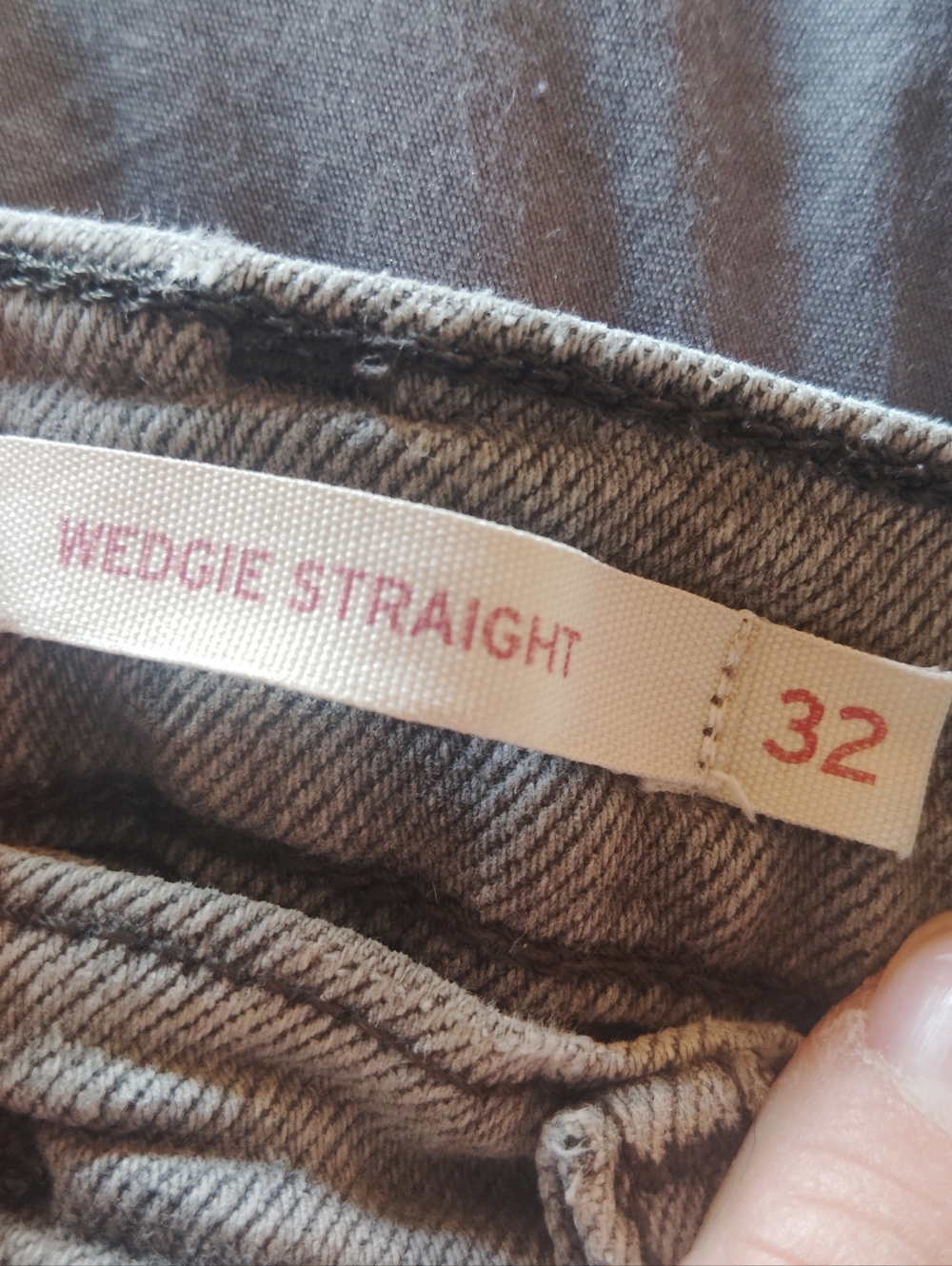 LEVI Wedge Straight - Grey Wash Jeans Size 32" - Picture 10 of 10